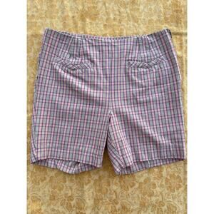 Anthropologie Plaid Essential Slim Short: Size US 8